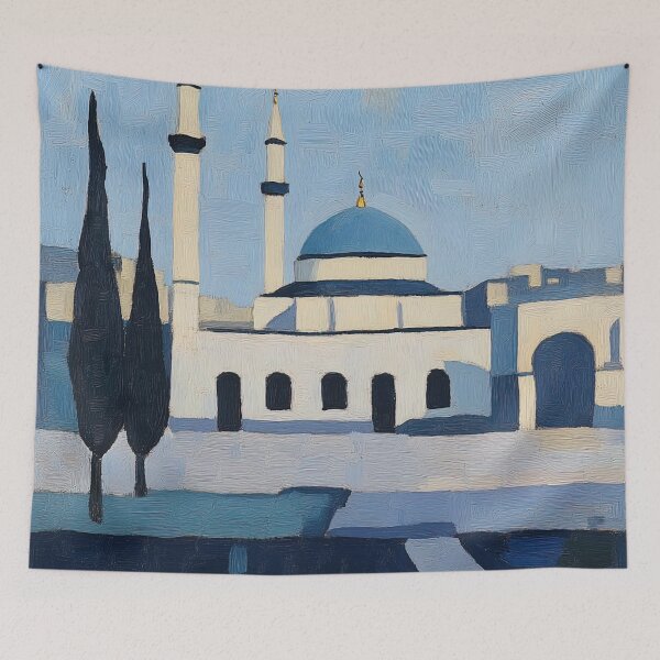 Item preview, Mosque | Post-impressionist painting style designed and sold by ComicsFactory.