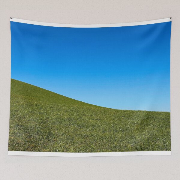 Item preview, Landscape like Windows XP – nostalgia in blue and green designed and sold by beatbieri.ch.