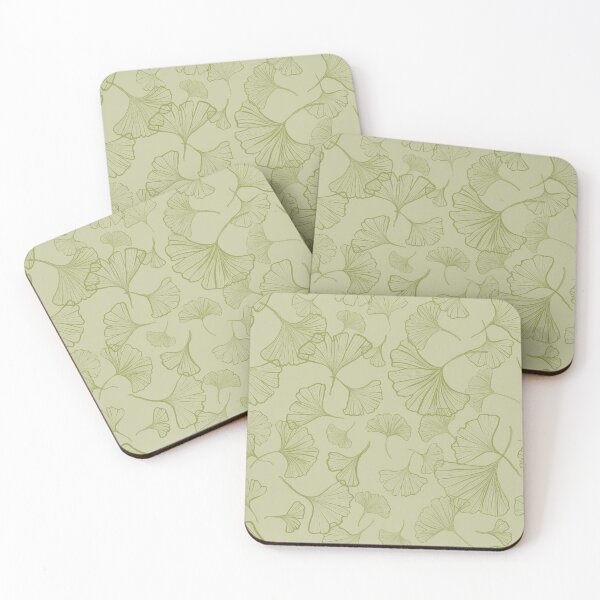 Item preview, Ginkgo-Olive on Olive designed and sold by lisanganart.