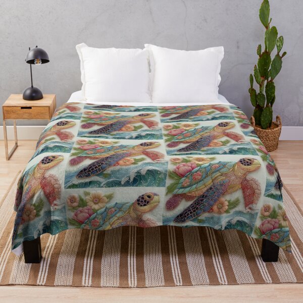 Item preview, Oceanic Floral Sea Turtle designed and sold by aimazing_life.