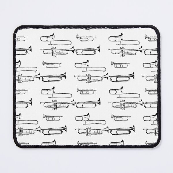Item preview, Vintage Brass Instruments Illustration - Trumpet, Bugle & Trombone designed and sold by WorldLily.