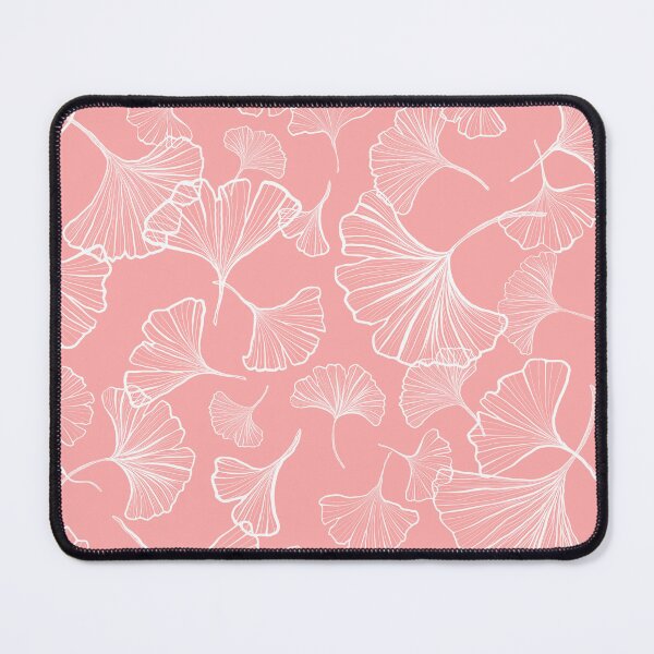 Item preview, Ginkgo-White on Pink designed and sold by lisanganart.