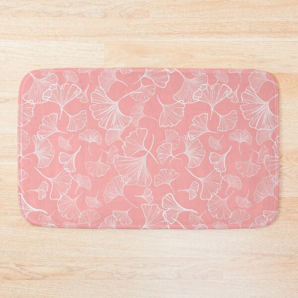 Item preview, Ginkgo-White on Pink designed and sold by lisanganart.