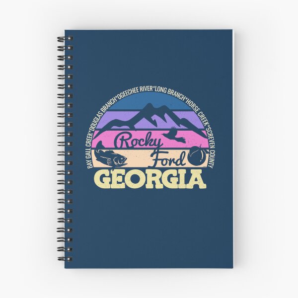 Item preview, Rocky Ford Georgia Sunset Retro Vintage Local Pride Logo designed and sold by CRHPOD20.