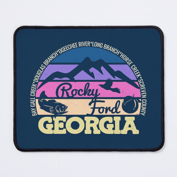 Item preview, Rocky Ford Georgia Sunset Retro Vintage Local Pride Logo designed and sold by CRHPOD20.