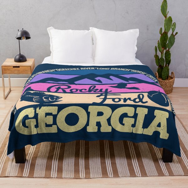 Item preview, Rocky Ford Georgia Sunset Retro Vintage Local Pride Logo designed and sold by CRHPOD20.