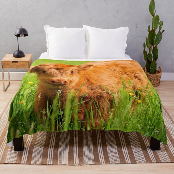 Item preview, Scottish Highland calf – fluffy charm from the Highlands designed and sold by beatbieri.ch.