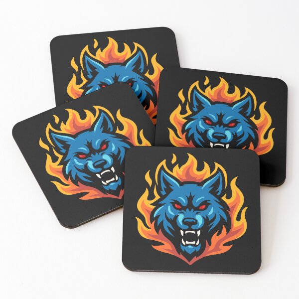 Item preview, Wolf – Fierce Flame | Urban Zodiac Mascot designed and sold by Karma Design.