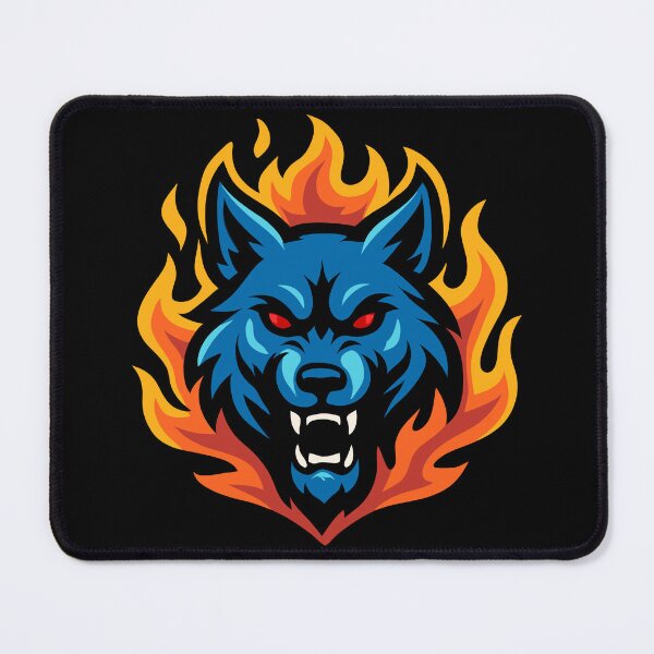 Item preview, Wolf – Fierce Flame | Urban Zodiac Mascot designed and sold by Karma Design.