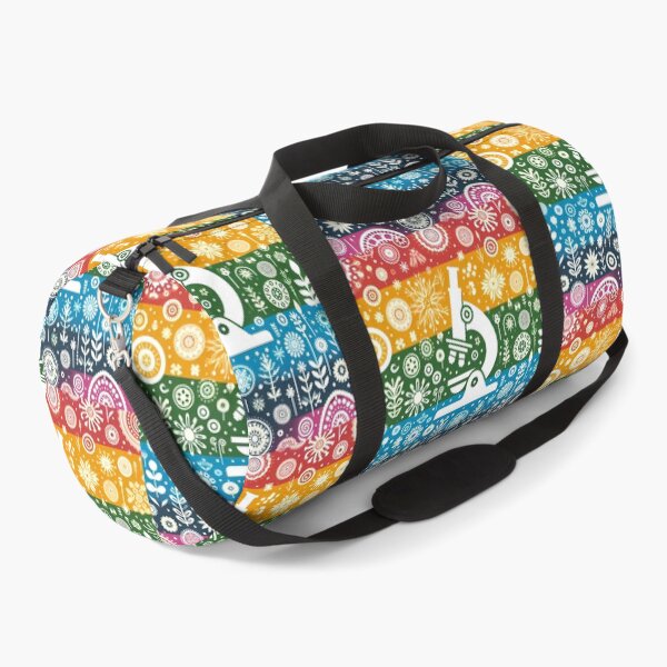 Item preview, Scandinavian Folk Art Colourful Microscope and Folk Patterns by heidiannemorris © designed and sold by FOLK ART FUSION by heidiannemorris.