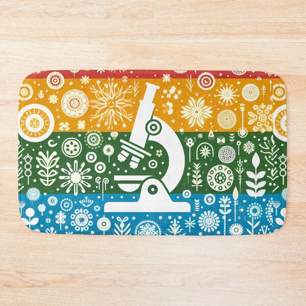 Item preview, Scandinavian Folk Art Colourful Microscope and Folk Patterns by heidiannemorris © designed and sold by FOLK ART FUSION by heidiannemorris.
