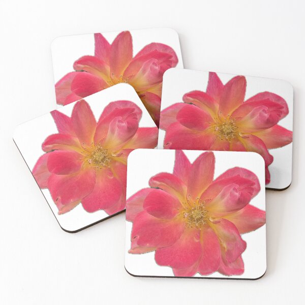Item preview, Radiant Rose Glow – Pink and Yellow Floral Close-Up designed and sold by RhyAndBlues.