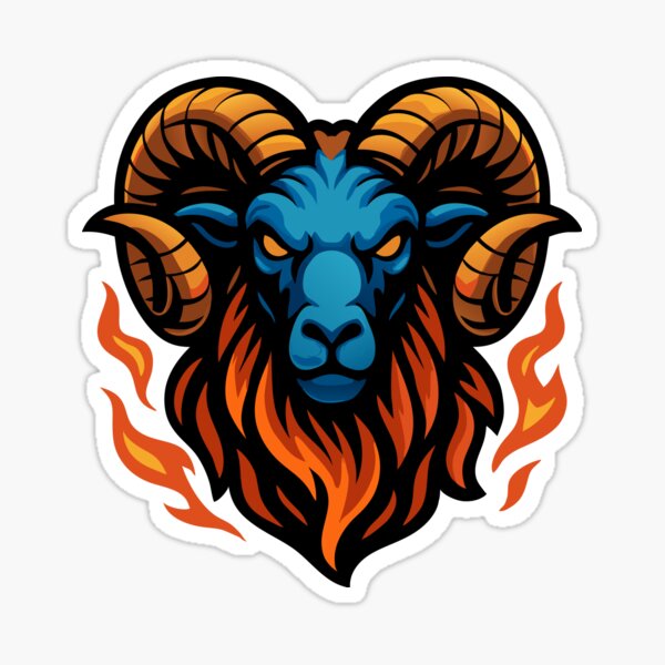 Item preview, Widder – Intensives Feuer | Urban Zodiac Maskottchen designed and sold by Karma Design.