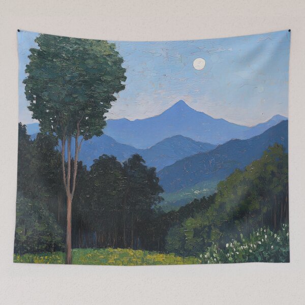 Item preview, Mount Osore | Post-impressionist painting style designed and sold by ComicsFactory.
