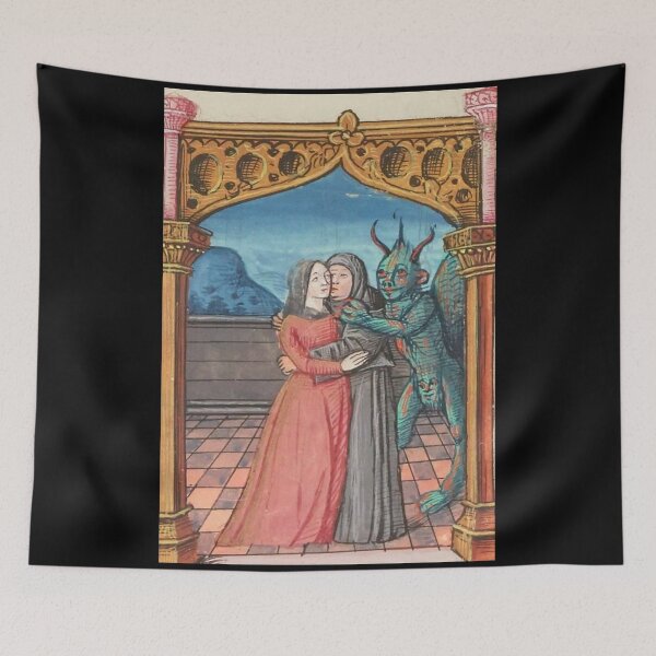Item preview, "When a threesome comes up and you can't say NO", medieval painting, 5th century AD designed and sold by PatronesKawai.