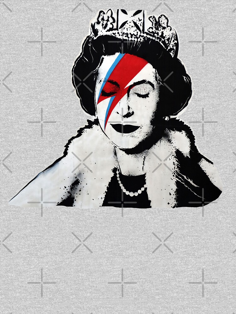 Banksy UK England Queen Elisabeth rockband face makeup by iresist