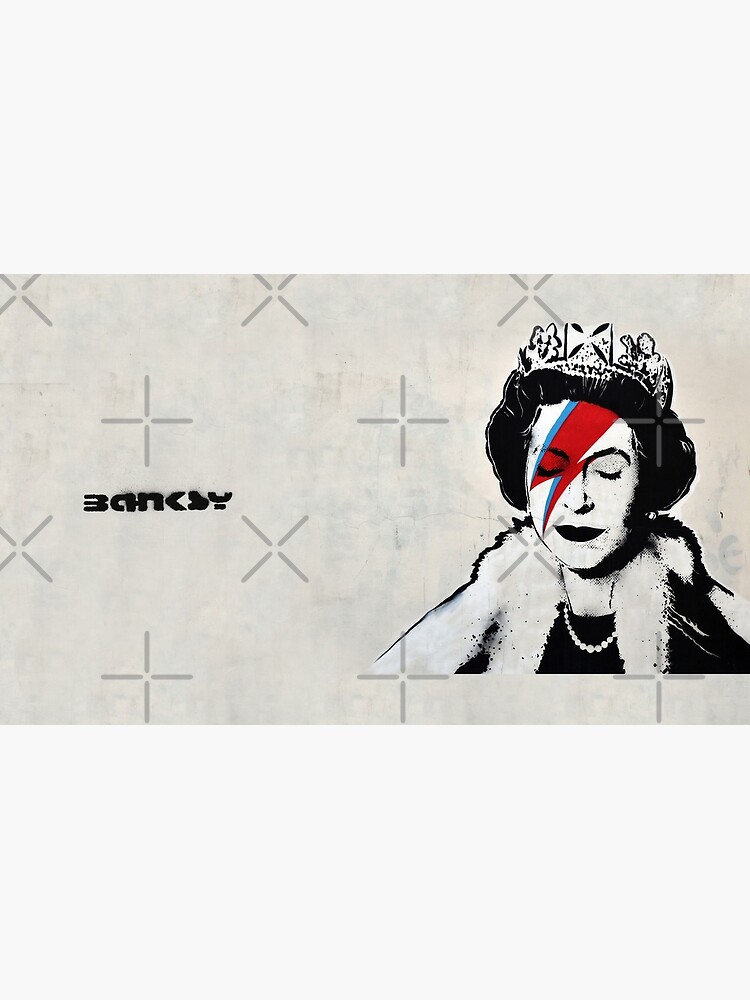 Banksy UK England Queen Elisabeth rockband face makeup original HD by iresist