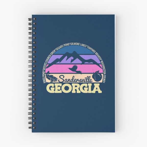 Item preview, Sandersville Georgia Sunset Retro Vintage Local Pride Logo designed and sold by CRHPOD20.