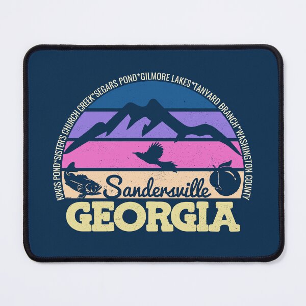 Item preview, Sandersville Georgia Sunset Retro Vintage Local Pride Logo designed and sold by CRHPOD20.