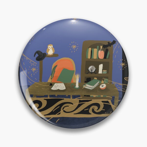 Item preview, Magical Study Scene – Cozy Witchcore Desk with Books, Candle & Spellcraft designed and sold by Warm Whimsy Designs.