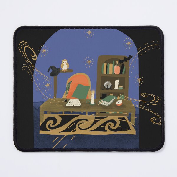 Item preview, Magical Study Scene – Cozy Witchcore Desk with Books, Candle & Spellcraft designed and sold by Warm Whimsy Designs.