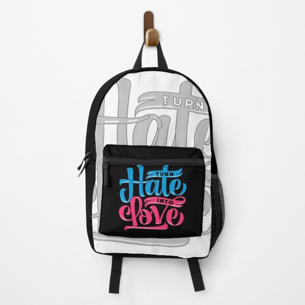 Item preview, Turn Hate Into Love Quote – Positive Vibes Typography for Spreading Kindness and Love designed and sold by StickerAndLove.