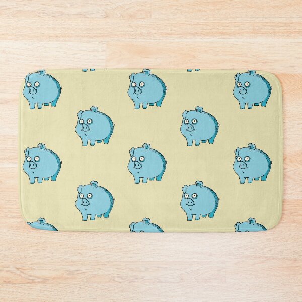 Item preview, A burtonesque blue piglet  designed and sold by Riot-Lola.