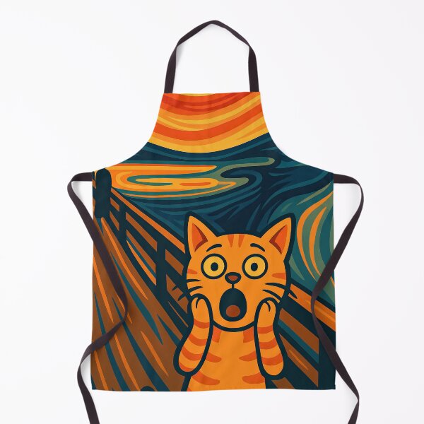 Item preview, The Cat Scream – Funny Munch Parody Panic designed and sold by soycig.