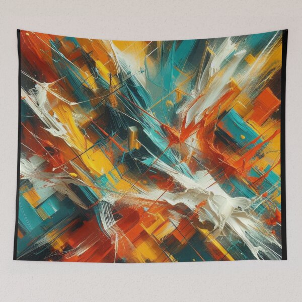 Item preview, Minimalist Acrylic Art in 3 Bold Colors #3 – Modern Abstract Design for Clothing, Home Decor & Accessories designed and sold by knalpot-design.
