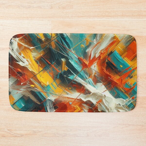 Item preview, Minimalist Acrylic Art in 3 Bold Colors #3 – Modern Abstract Design for Clothing, Home Decor & Accessories designed and sold by knalpot-design.