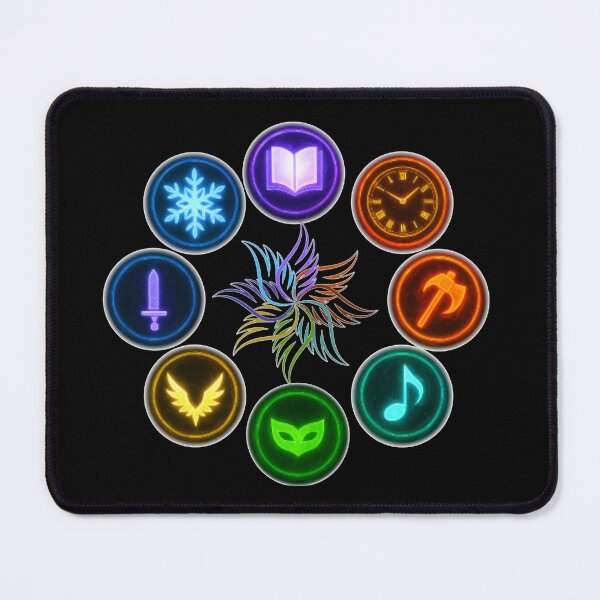 Item preview, Elemental Spirit Emblems – Neon Circle designed and sold by PrismaticCraft.