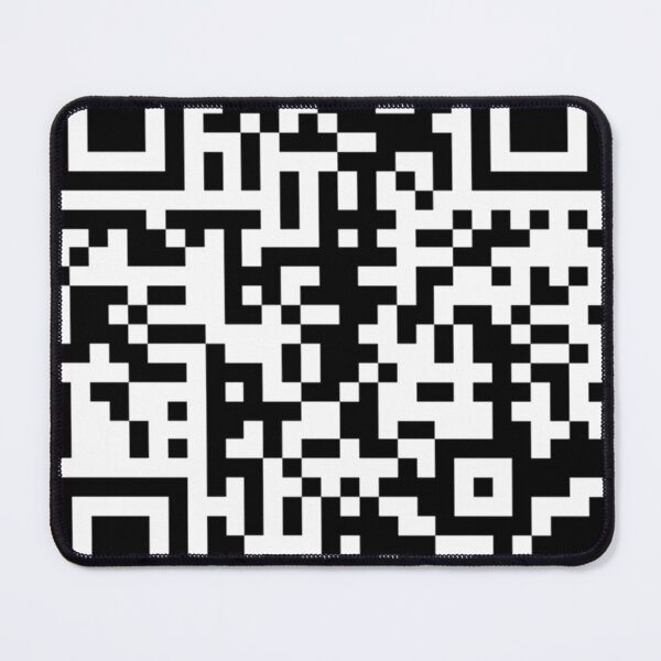 Item preview, Rickroll qr code - black - white designed and sold by Mahmoud Salah.