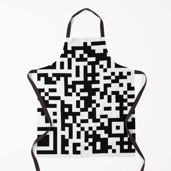 Item preview, Rickroll qr code - black - white designed and sold by Mahmoud Salah.