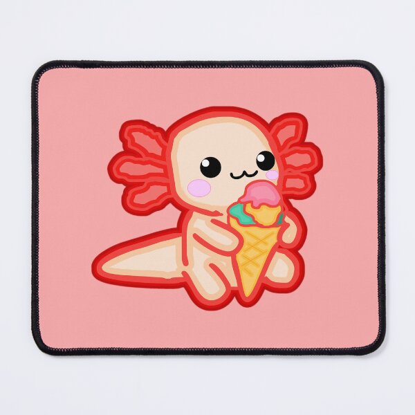 Item preview, Axolotl Loves IceCream designed and sold by fantasmahappy.