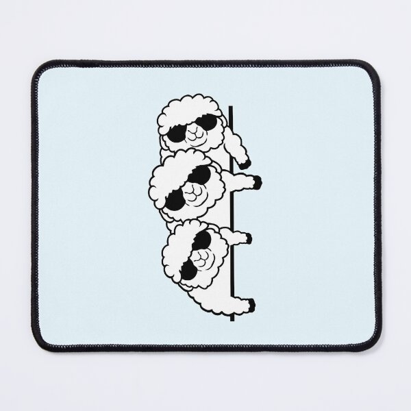 Item preview, 3 Dj Sheep Behind Wall Looking Sideways Friends designed and sold by shirt-o-mat.