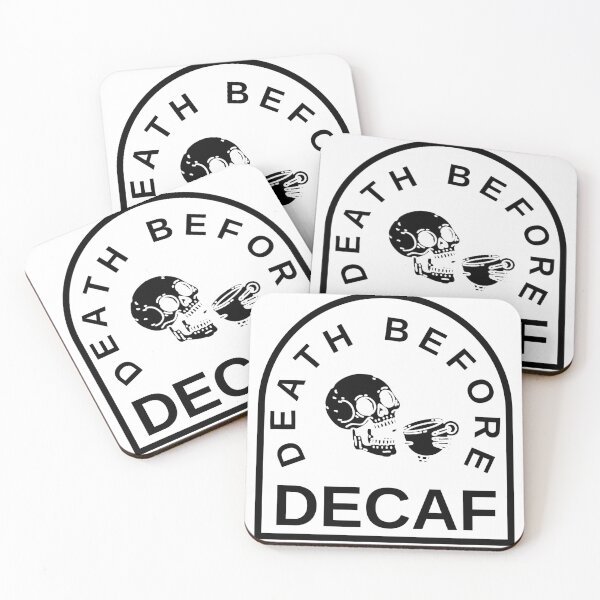 Item preview, Death Before Decaf - Vintage Coffee Design | Barista Gift designed and sold by tarzbol.