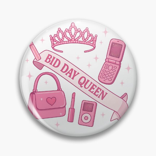 Item preview, Bid Day Queen – Y2K Sorority Essentials Sticker designed and sold by summer-loving.