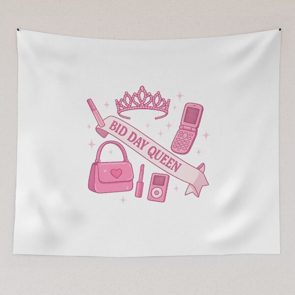 Item preview, Bid Day Queen – Y2K Sorority Essentials Sticker designed and sold by summer-loving.
