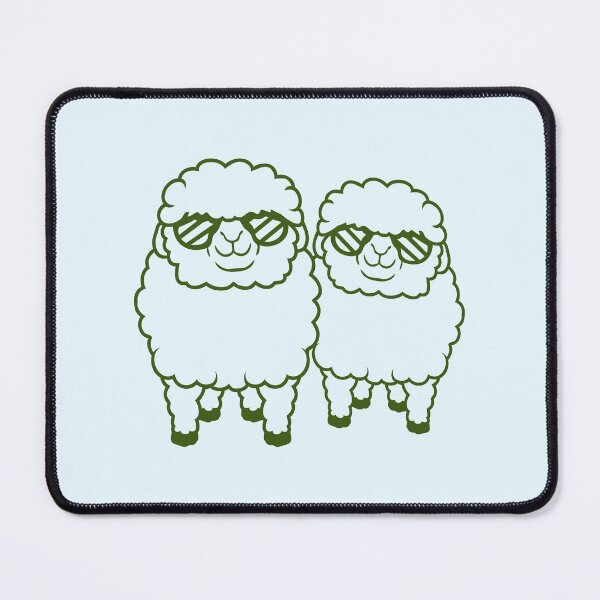 Item preview, 2 Sheep Sunglasses Party Cool Team Friends DJ Crew designed and sold by shirt-o-mat.