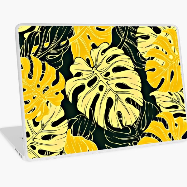 Item preview, Tropic Island Palm Leaves Lemon Yellow Hues Pattern designed and sold by DEC02.