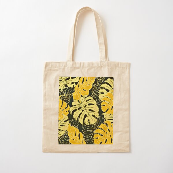 Item preview, Tropic Island Palm Leaves Lemon Yellow Hues Pattern designed and sold by DEC02.