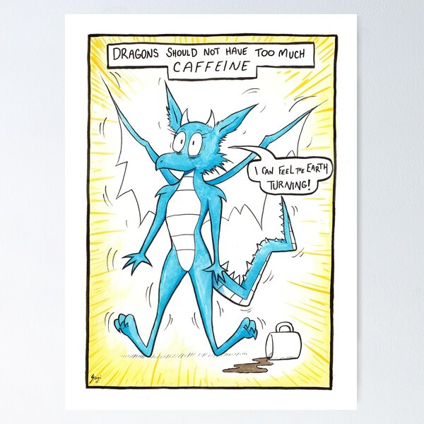 Item preview, Dragon Facts 40: Dragons and Caffeine designed and sold by Sugi Ando.