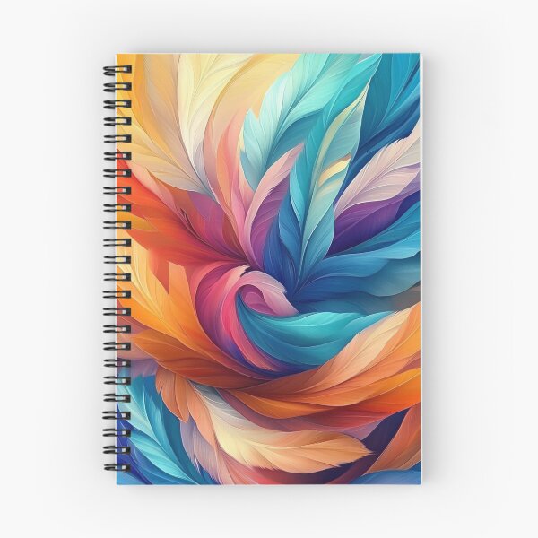 Item preview, Colorful feathers swirling in the wind designed and sold by GhadeerGhonaim.