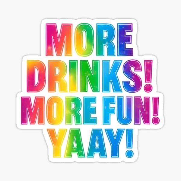 Item preview, more drinks, more fun, yay! Avenue Q designed and sold by magicbykensy.