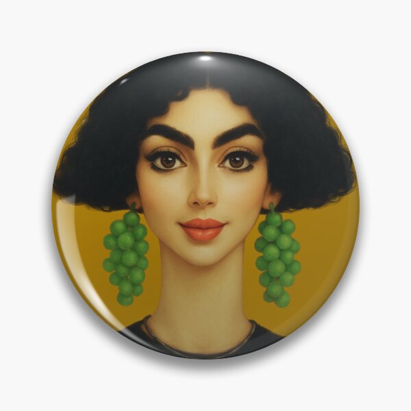 Item preview, Grape Earrings Portrait – Bold Modern Classic designed and sold by MaPerle.