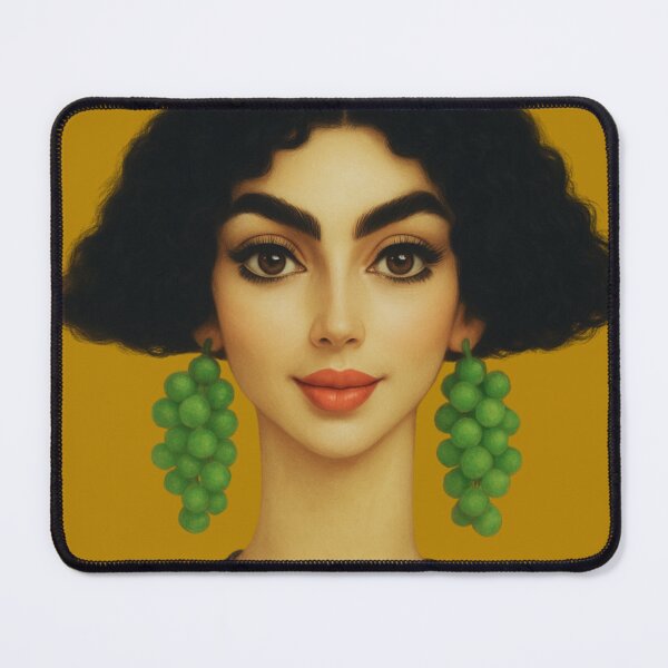 Item preview, Grape Earrings Portrait – Bold Modern Classic designed and sold by MaPerle.