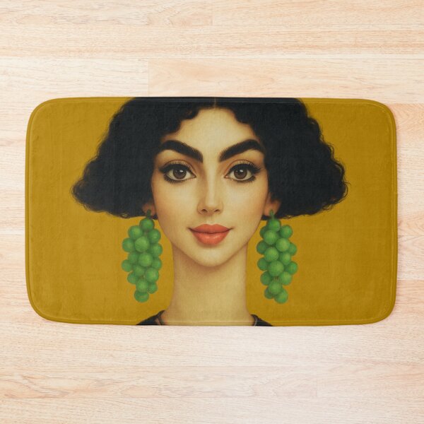 Item preview, Grape Earrings Portrait – Bold Modern Classic designed and sold by MaPerle.