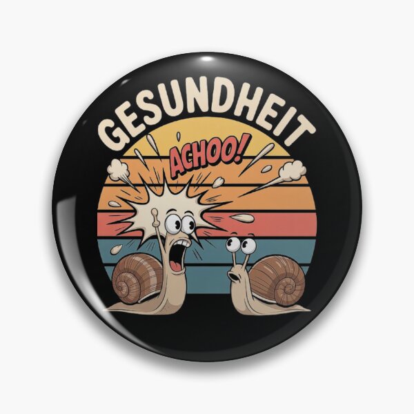 Item preview, Funny Sneezing Snail Cartoon – Gesundheit Sneeze Joke Retro Design designed and sold by love3617.