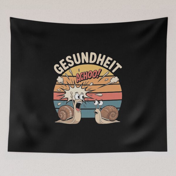 Item preview, Funny Sneezing Snail Cartoon – Gesundheit Sneeze Joke Retro Design designed and sold by love3617.