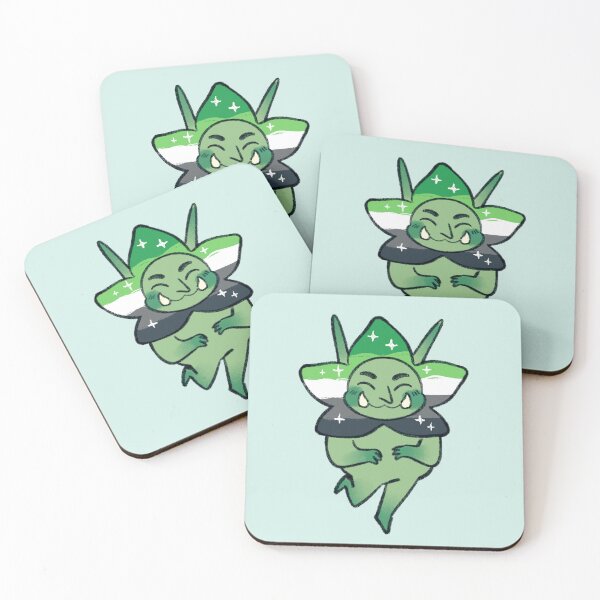 Item preview, Aromantic Goblin - Starflower Pride Collection  designed and sold by Lilaeleaf.